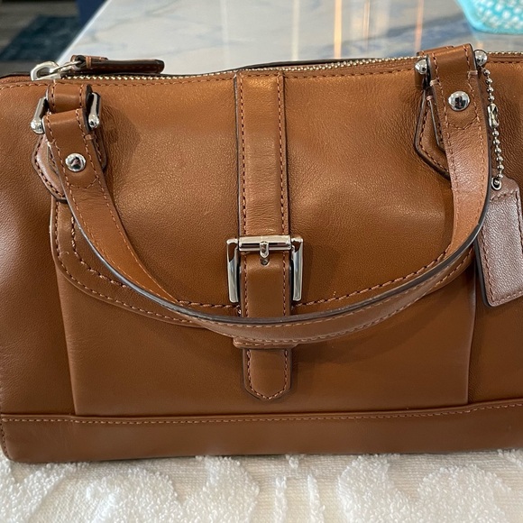 Coach Charlie Jessa Leather Handbag/Satchel